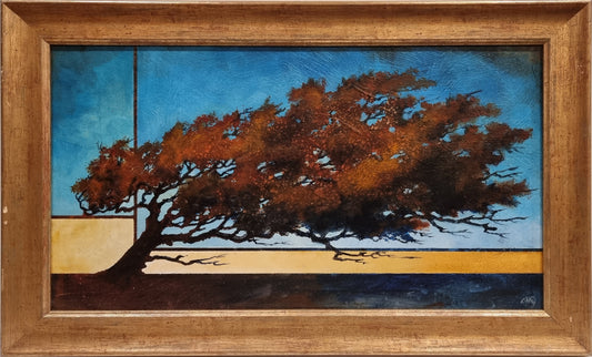 RED TREE by Lesley D McKenzie
